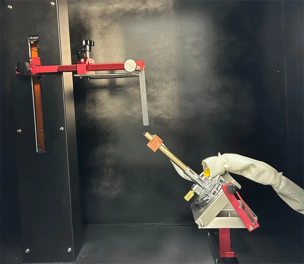 Laboratoryjne urządzenie do badań płomienia UL94 Tester komory spalania dla tworzyw sztucznych 4