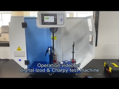 Wideo operacyjne izod i Charpy impact tester