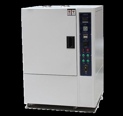 Przemysłowa żółta komora do testów odporności na starzenie UV, przyspieszony tester warunków atmosferycznych dla tworzyw sztucznych i gumy, laboratorium