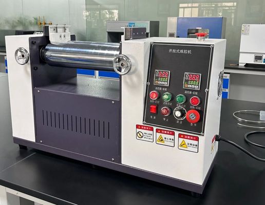 Niezawodna jakość duży przerób Młyn do rafinacji gumy z lejem ze stali nierdzewnej SUS304 i sterowaniem ręcznym